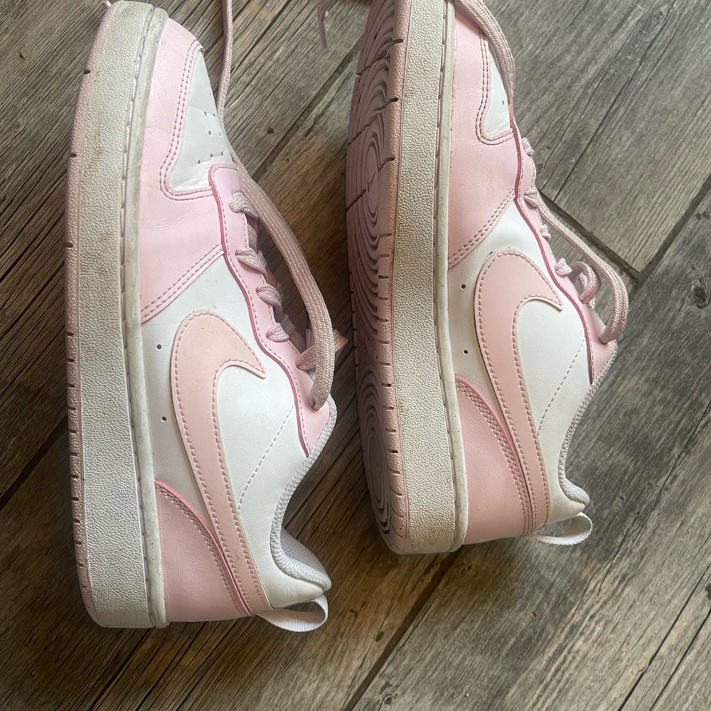 Nike Pink and White Athletic Shoes